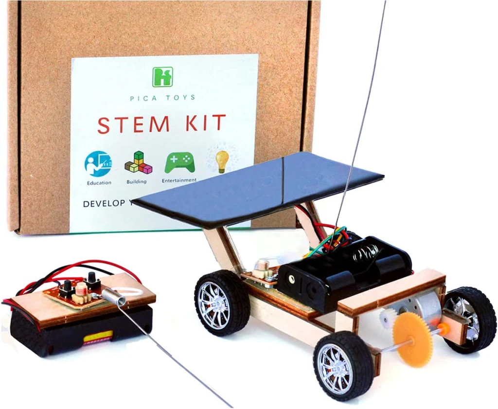 Solar-powered toy car