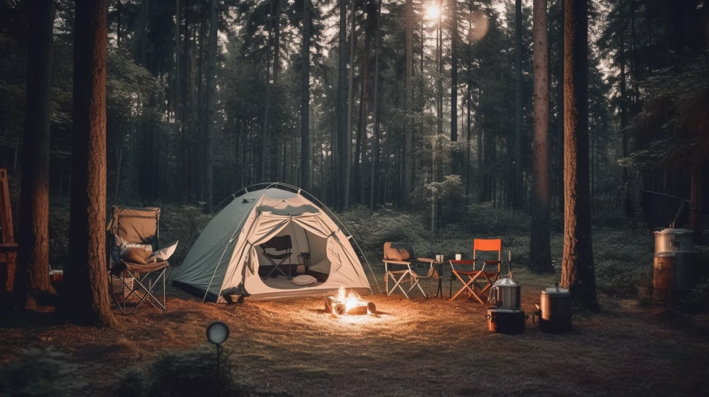 Experiencia de campamento al aire libre