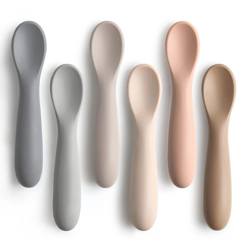 Baby silicone spoons