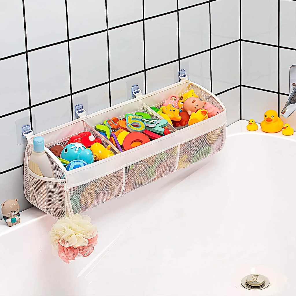 Baby bath toy organizer